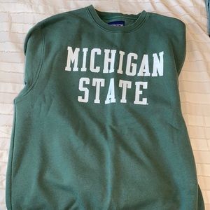 Green Michigan state sweatshirt